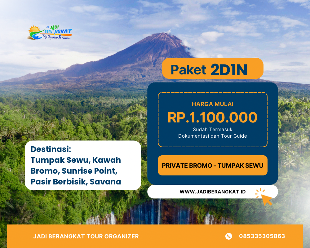 Private Trip Bromo Tumpak Sewu 2D1N