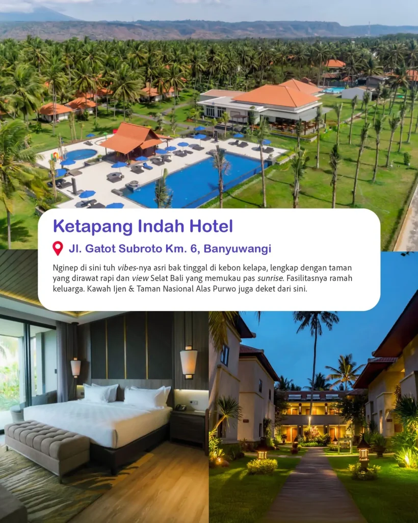 4 hotel estetik di Banyuwangi ketapang indah