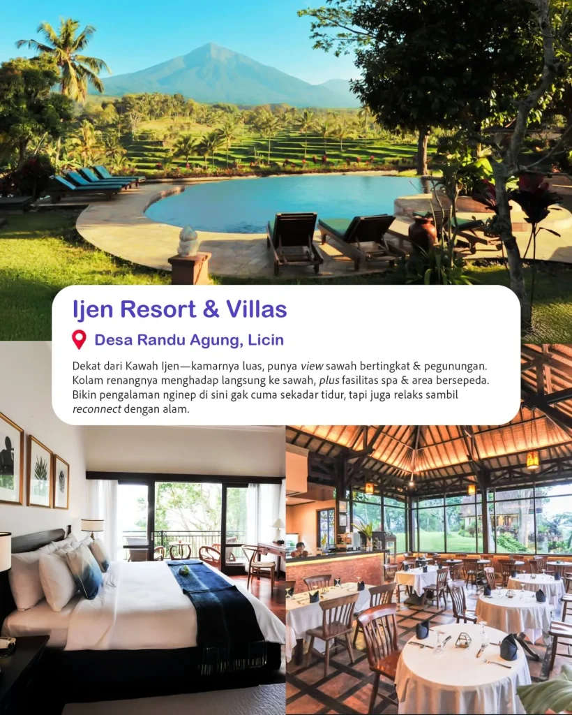 4 hotel estetik di Banyuwangi Ijen Resort