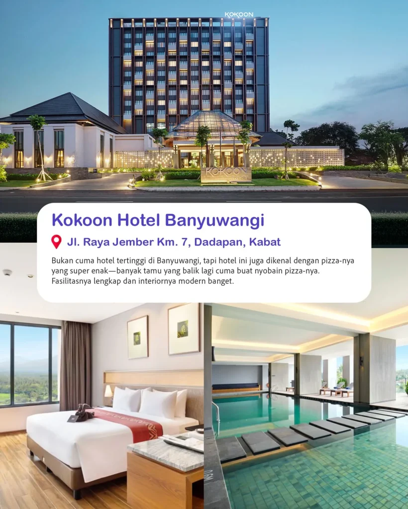 4 hotel estetik di Banyuwangi kokoon hotel