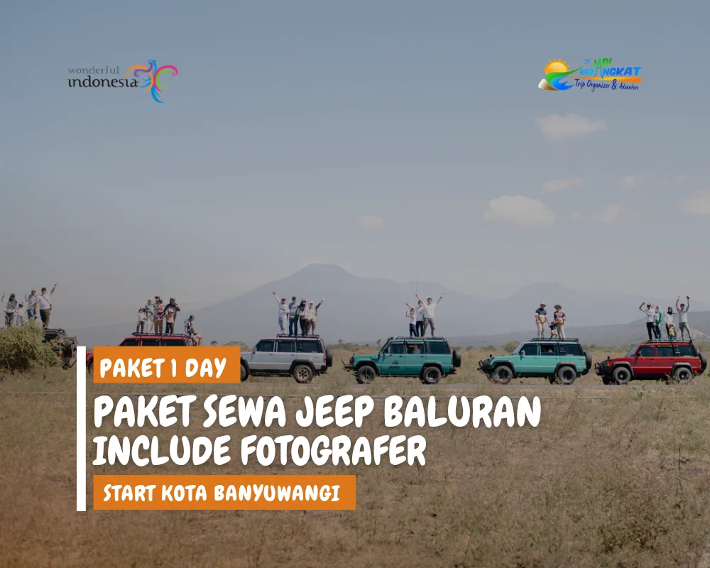 Sewa jeep baluran fotografer